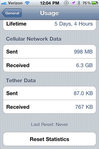 controllare treaffico dati iphone