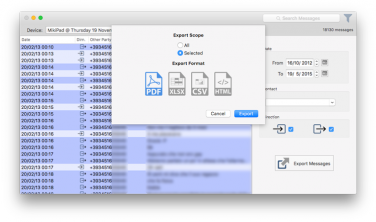 Come salvare sul Mac i messaggi (sms) dell’iPhone