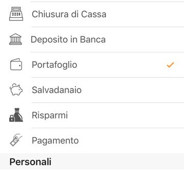 Money List app iPhone