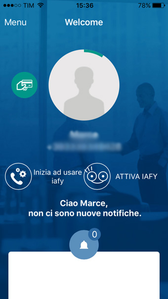 IAFY app per iPhone
