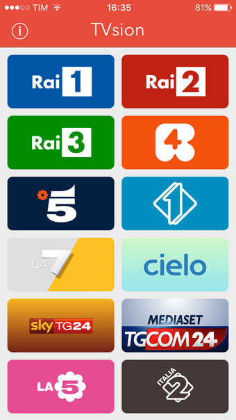 Recensione TVsion app iPhone iPad