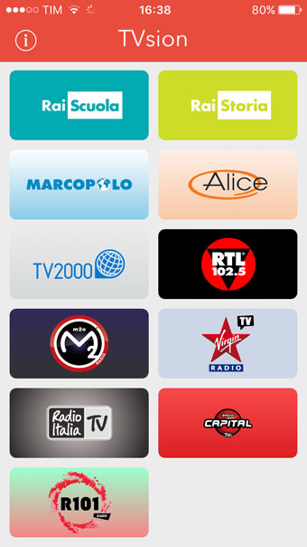 Recensione TVsion app per iPhone iPad