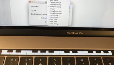 Come suonare il piano con la Touch Bar