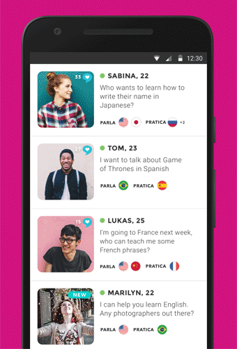 tandem app iphone impara le lingue